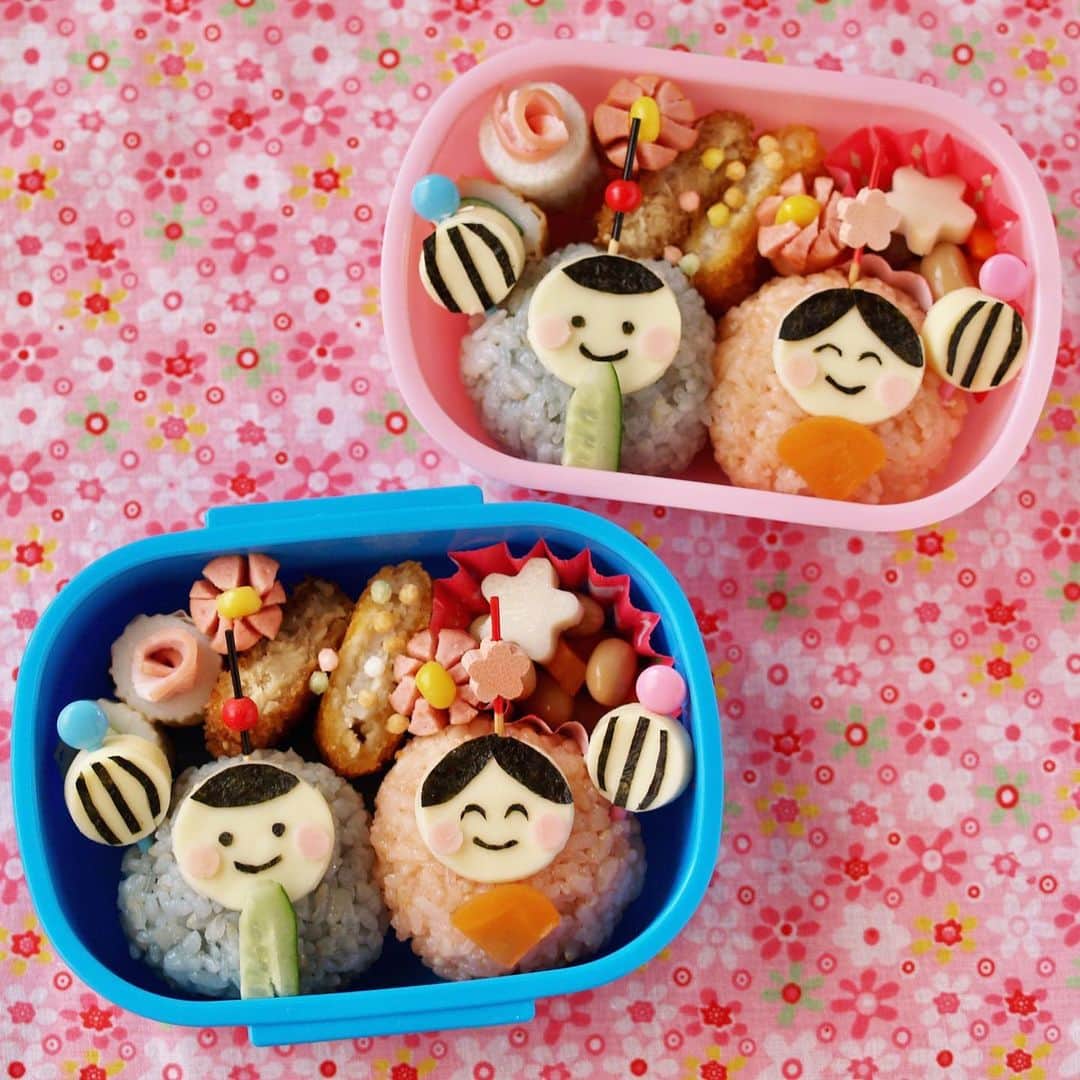 のインスタグラム：「Planning is important 👍🏻 #hinamatsuri #ひな祭り #ひな祭り弁当 #ひな祭りごはん」