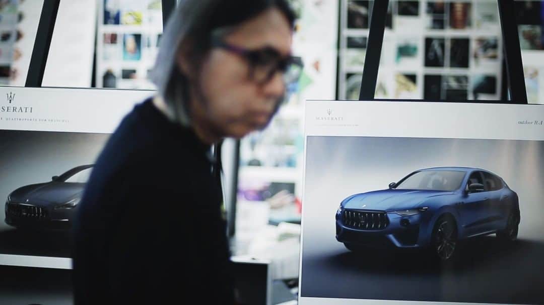 Maserati Japan | マセラティ ジャパンのインスタグラム：「Multi-faceted creator @fujiwarahiroshi  met with the Maserati design team to reconstruct a new reality: Fragment Design and Maserati, coming soon. #MaseratiFragment」