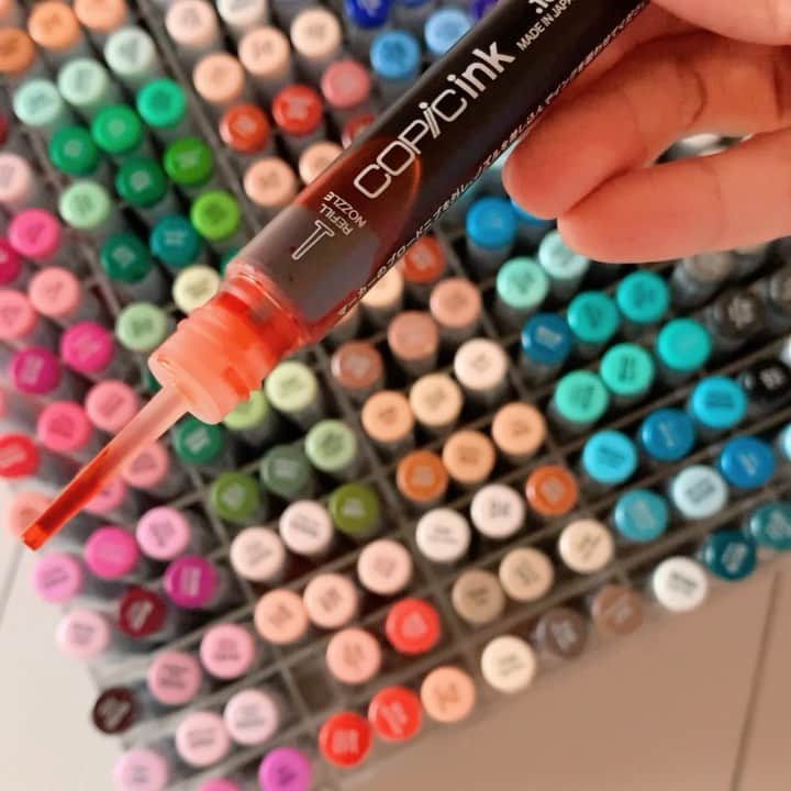 門小雷のインスタグラム：「COPIC INK unbox.  Demonstrations coming up⚡️  @copic_official  @copic.hongkong」