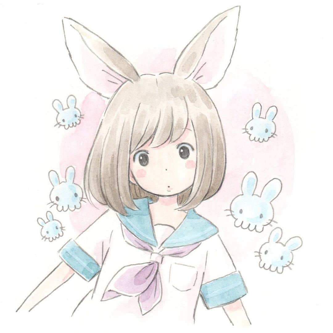 徳田有希のインスタグラム：「らくがき🐰」