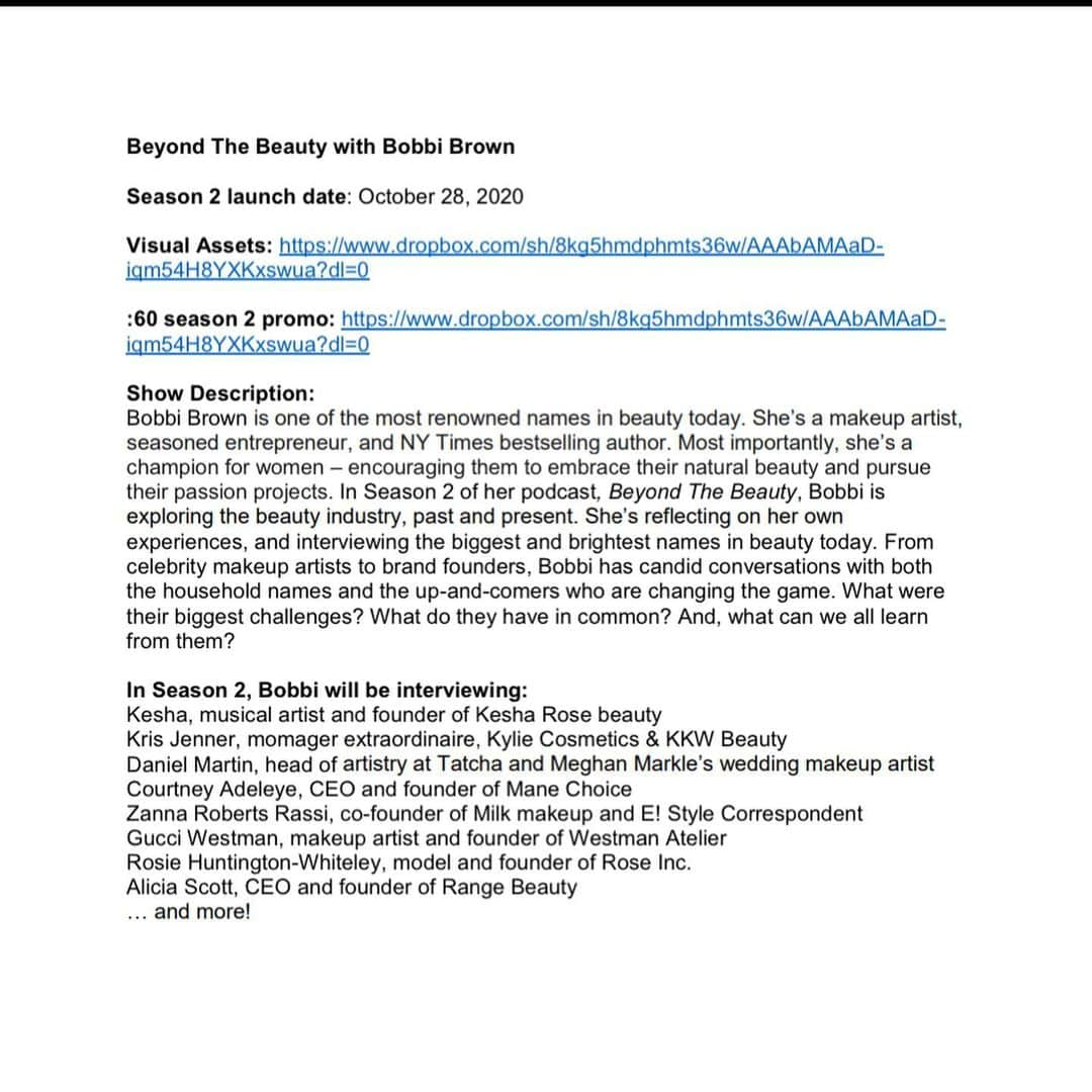 ボビー・ブラウンさんのインスタグラム写真 - (ボビー・ブラウンInstagram)「From the #whynot files comes my podcast with @iheartradio @iheartpodcast #beyondthebeauty where this season I talk to beauty founders on what it takes building a brand. What’s so cool for me is to give advice and insight into what I know but what I takeaway from these entrepreneurs is priceless. A few more guests coming and a few more to record. Working on next season which is an entirely different subject and a few surprises. Download where you listen to your podcasts. @apple @iheart app」2月25日 21時10分 - justbobbidotcom