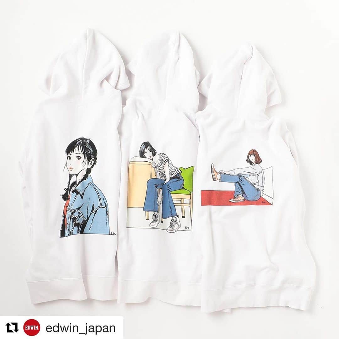 江口寿史さんのインスタグラム写真 - (江口寿史Instagram)「こちらもどうぞ！  #Repost @edwin_japan with @get_repost ・・・ . 江口寿史さん書下ろしの「ジーパン女子」。 昨年発売されたTシャツの中から人気の3柄がフーディになって登場。 公式オンラインショップにて数量限定で発売中です。 @egutihisasi @eguchiworks #hisashieguchi #egutihisasi #江口寿史 #ジーパン女子 #gパン女子 #edwin_japan #edwin #edwinjapan #madeinjapan #エドウイン」2月25日 21時44分 - egutihisasi