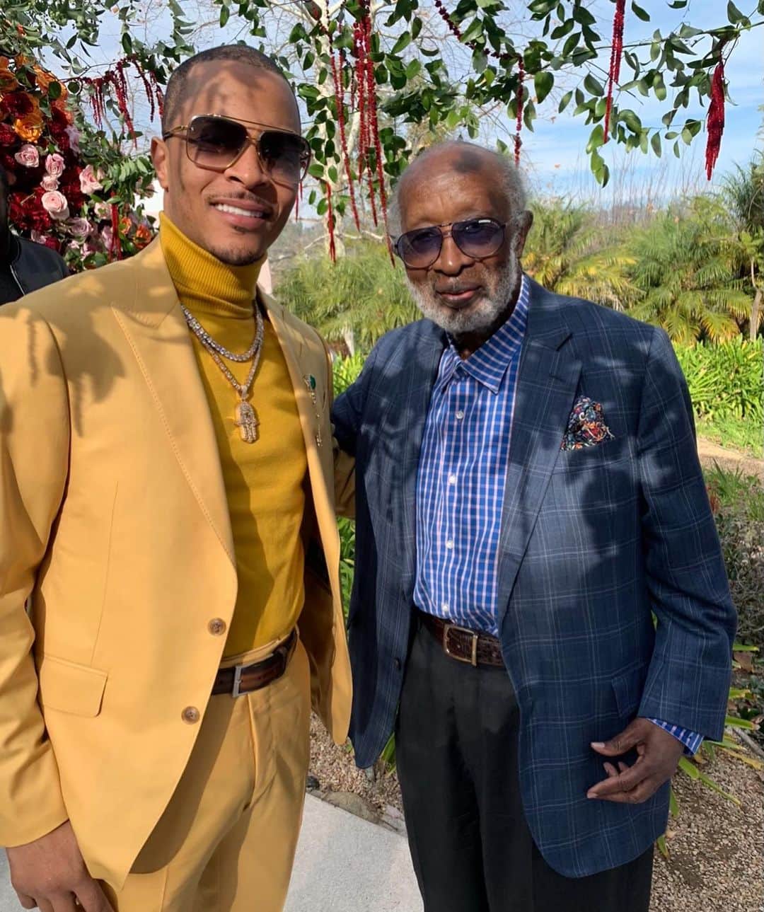 T.I.のインスタグラム：「Happy Gday to The Godfather  Clarence Avant  Thank You for all you've done to create a lucrative path that we all follow to this day. Love and Respect ✊🏽」