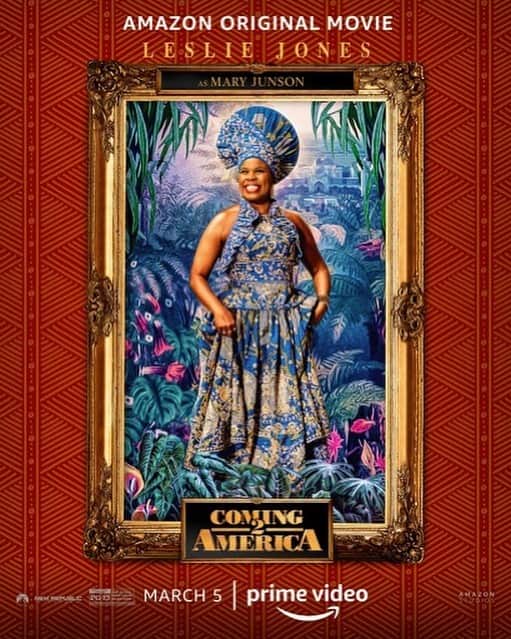 レスリー・ジョーンズのインスタグラム：「Catch #Coming2America next Friday March 5th on @amazonprimevideo !! @zamundaroyals」