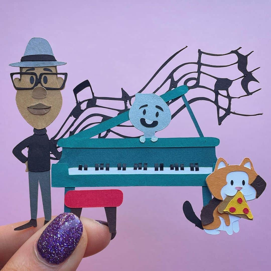 Disney Pixarさんのインスタグラム写真 - (Disney PixarInstagram)「This paper art is hitting all the right notes! 🎹 (Art by: @frompentopaperstudio)」2月26日 8時00分 - pixar