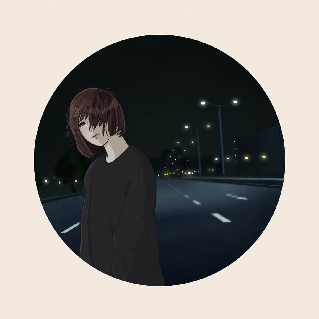 のインスタグラム：「「生命/点の世界」 リリースしました！！！ ジャケットは　@miron.stylog  さんに描いていただきました。 この曲たちは映画「アポトーシス」でも流れます。 二曲とも自分ではなく、1人の女の子を主人公にかいて、歌う時もどこか私とは違うものが不思議と自分の声で出来上がっているような、 挑戦の曲って感じかな Spotify、AppleMusic、LINEMUSIC、iTunesなどでぜひ聴いてください💫」