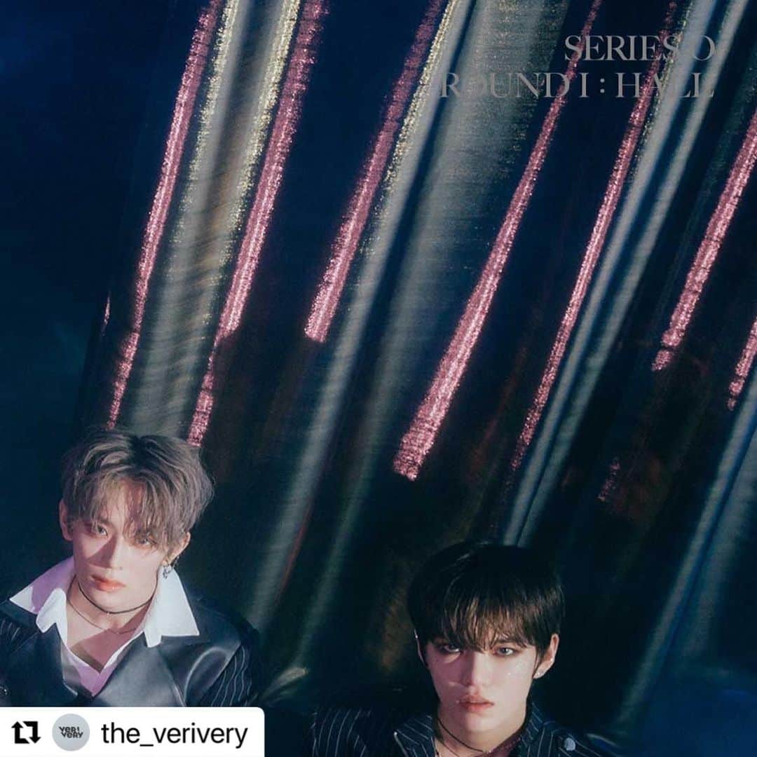 のインスタグラム：「#Repost @the_verivery with @make_repost ・・・ VERIVERY 2nd SINGLE ALBUM  SERIES ‘O’ ROUND 1 : HALL  OFFICIAL PHOTO  2021. 03. 02 6PM (KST) Release  #VERIVERY #베리베리 #VRVR #SERIES_O #ROUND1HALL #20210302_6PM」