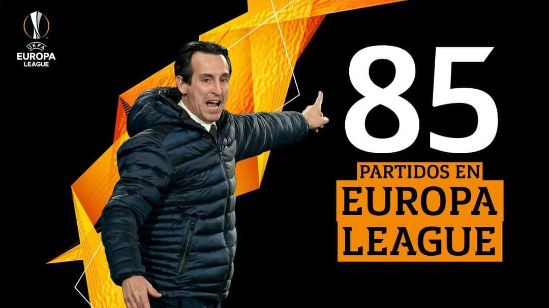 ビジャレアルCFのインスタグラム：「Nuestro entrenador @unaiemery_ es, con mucha diferencia, el técnico que ha dirigido más partidos en la @europaleague con 8️⃣5️⃣ encuentros.  #Villarreal #futbol #soccer #football #europaleague」