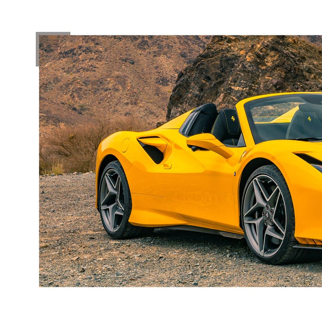 フェラーリさんのインスタグラム写真 - (フェラーリInstagram)「Cruising through Oman’s landscapes with this dazzling #FerrariF8Spider. One of the latest examples of Ferrari’s prestigious open-top V8 bloodline, which excels for its stunning handling dynamics, providing unprecedented driving pleasure.⁣ #Ferrari #DrivingFerrari」2月26日 0時57分 - ferrari