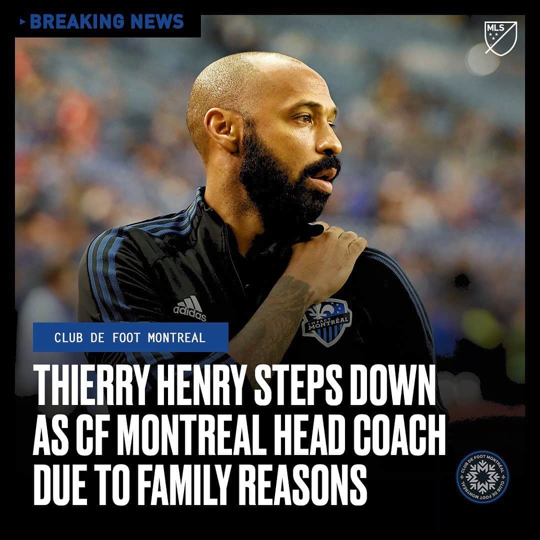Major League Soccerさんのインスタグラム写真 - (Major League SoccerInstagram)「NEWS: @thierryhenry steps down as CF Montréal head coach.」2月26日 1時03分 - mls