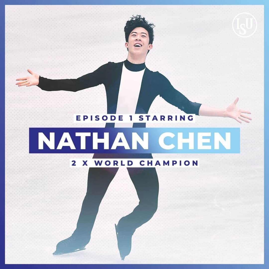 ISUグランプリシリーズのインスタグラム：「Yes, you read that right. Nathan Chen is our first #UpAgain Show guest! 🙌   The two-time World Champion will be skating onto your screens for the first ever episode of The #UpAgain Show.  Get to know this skating legend on a whole new level as we delve into the details of the life of Nathan Chen. ⛸🎵🏀   Quick fire questions, #UpAgain challenges, and so much more. You don’t want to miss it! 🤩」