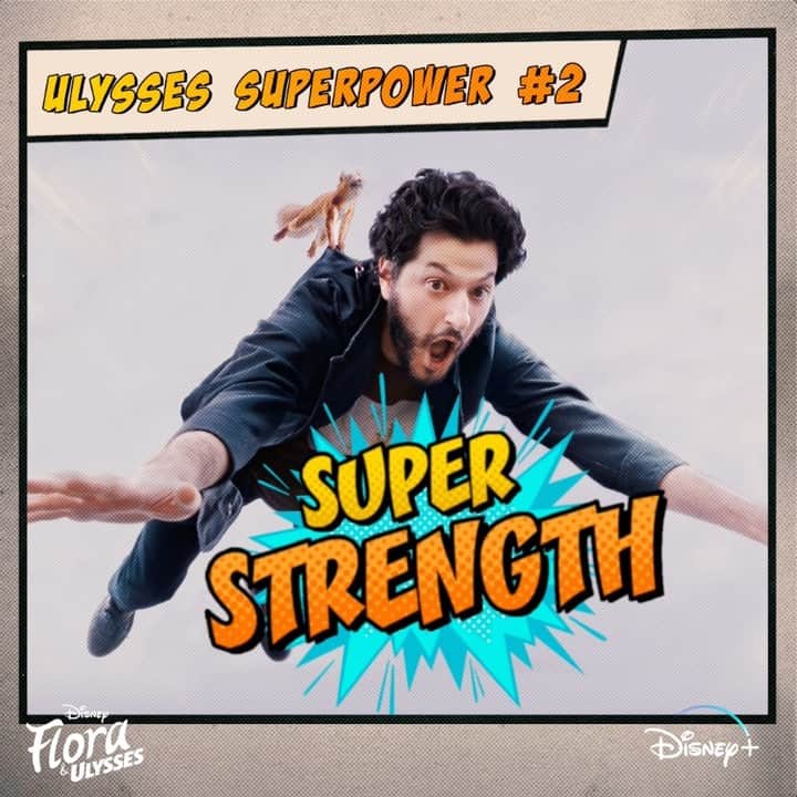 Walt Disney Studiosのインスタグラム：「Super strength, super squirrel 🐿 ⚡ 💥 Watch #FloraAndUlysses, now streaming on #DisneyPlus」
