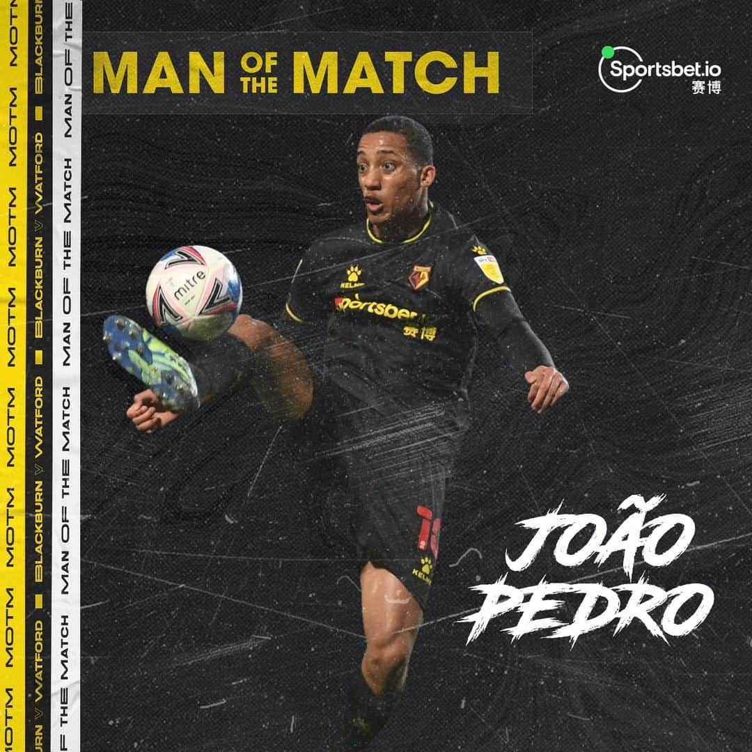 ワトフォードFCさんのインスタグラム写真 - (ワトフォードFCInstagram)「🥇 You chose @joaaopedro.oficial as your @Sportsbet.io Man of the Match last night」2月26日 2時00分 - watfordfcofficial