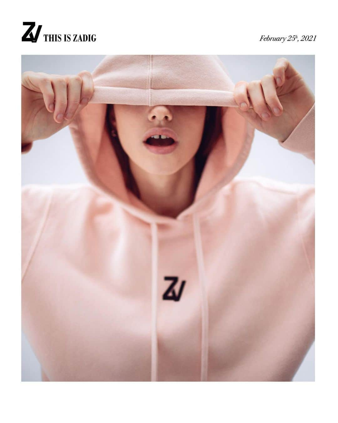 ザディグ エ ヴォルテールさんのインスタグラム写真 - (ザディグ エ ヴォルテールInstagram)「Perfect hoodie⚡ Tap to shop our #ZVinitiale sweatshirt. #zadigetvoltaire #digitalissue」2月26日 2時08分 - zadigvoltaire