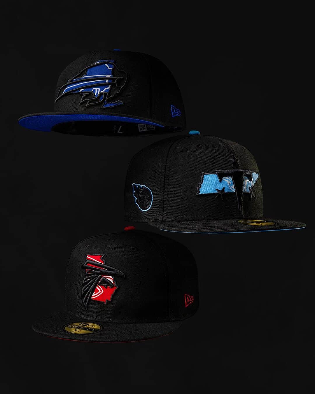 ニューエラ・キャップのインスタグラム：「Shine with some state pride. The @nfl State Logo Reflect collection is available now at neweracap.com . Link in bio」