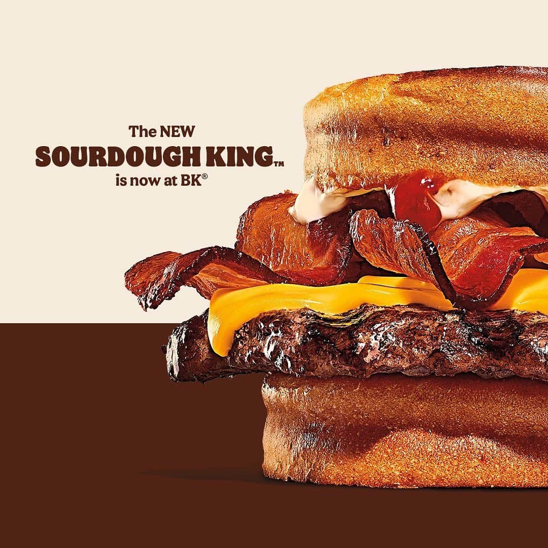 バーガーキングさんのインスタグラム写真 - (バーガーキングInstagram)「ok, now here’s our crumb shot 🔥 the new Sourdough King is now at BK.」2月26日 2時58分 - burgerking