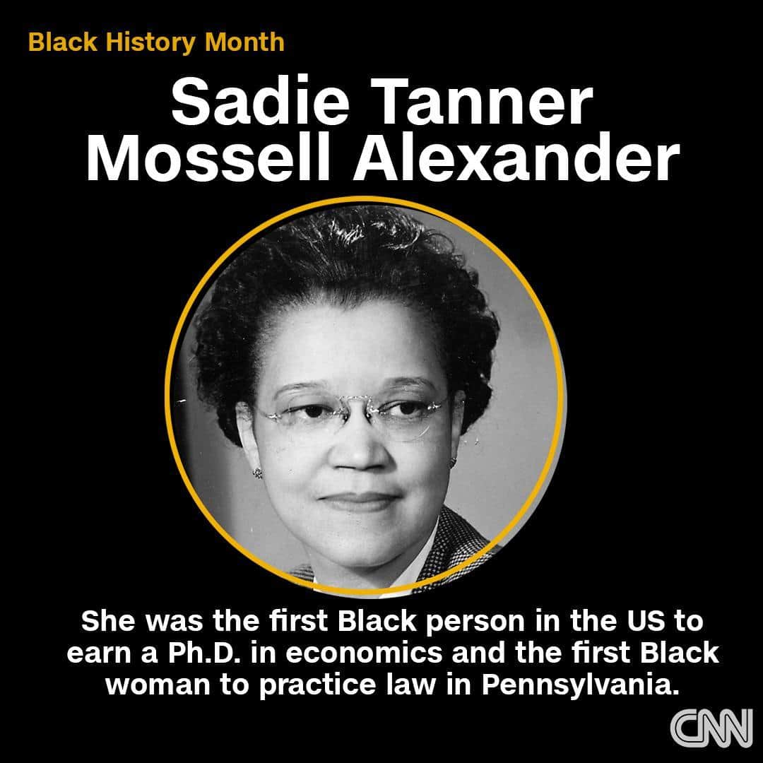 CNNさんのインスタグラム写真 - (CNNInstagram)「To say that Sadie Tanner Mossell Alexander shattered multiple glass ceilings is an understatement. She was the first Black person in the nation to earn a Ph.D. in economics in 1921. Three years later, she earned a law degree and went on to become the first Black woman to pass the Pennsylvania bar and practice law in the state. By the time of her death at 91, Alexander had been awarded seven honorary degrees and had taken her rightful place as a revered champion of equal rights for all.⁠ ⁠ Tap the link in our bio to hear her full story and learn about other Black pioneers. ⁠ ⁠ (📸: Afro American Newspapers/Gado/Getty Images)⁠」2月26日 3時01分 - cnn