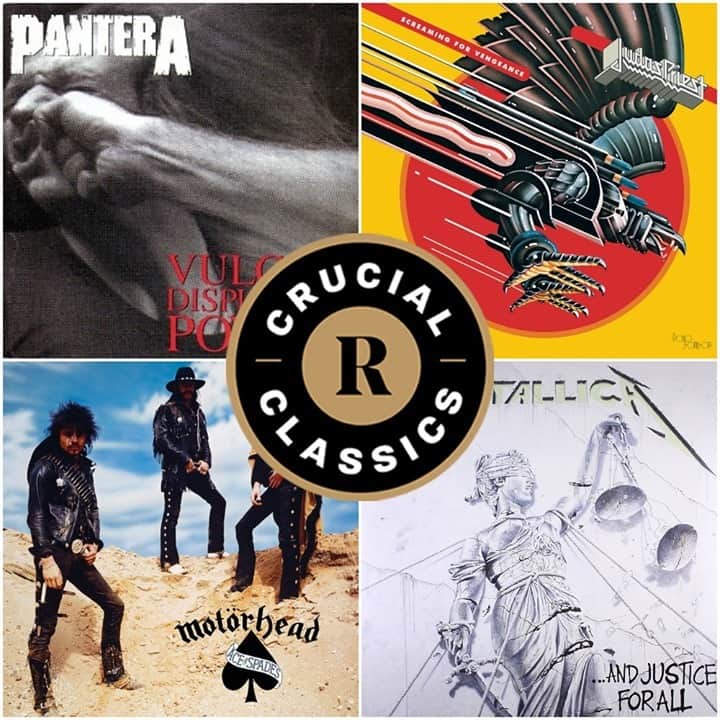 Revolverのインスタグラム：「For this special #ThrowbackThursday marking the anniversary of Pantera's 'Vulgar Display of Power,' we've handpicked a four-pack of far-beyond-crucial classics. Grab copies on vinyl, including limited-edition variants, by clicking the product sticker or the link in our bio. ⚫」