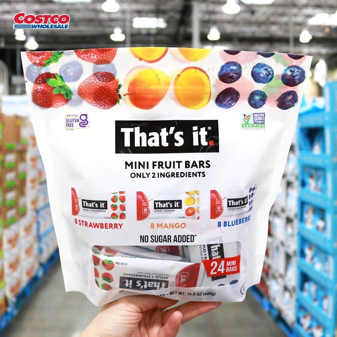 Costcoさんのインスタグラム写真 - (CostcoInstagram)「Add some fruit to your day with this #CostcoFind – $4 off through 2/28/21. 🍓🫐  Available at Costco and Costco.com: That’s It Mini Fruit Bars Variety Pack」2月26日 4時54分 - costco