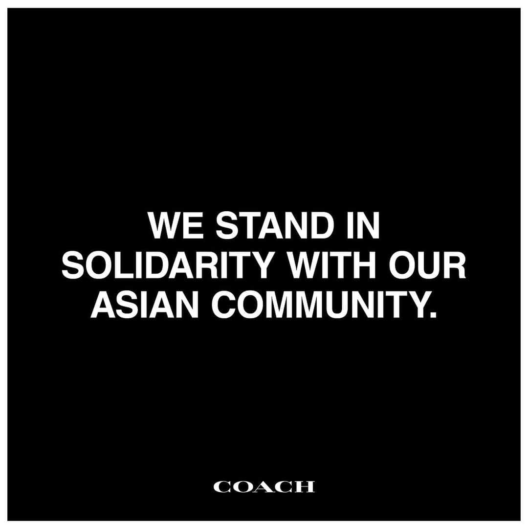 コーチさんのインスタグラム写真 - (コーチInstagram)「Racism and violence have no place in a diverse and inclusive world. To our Asian community: we hear you and we support you. #StopAsianHate」2月26日 5時00分 - coach