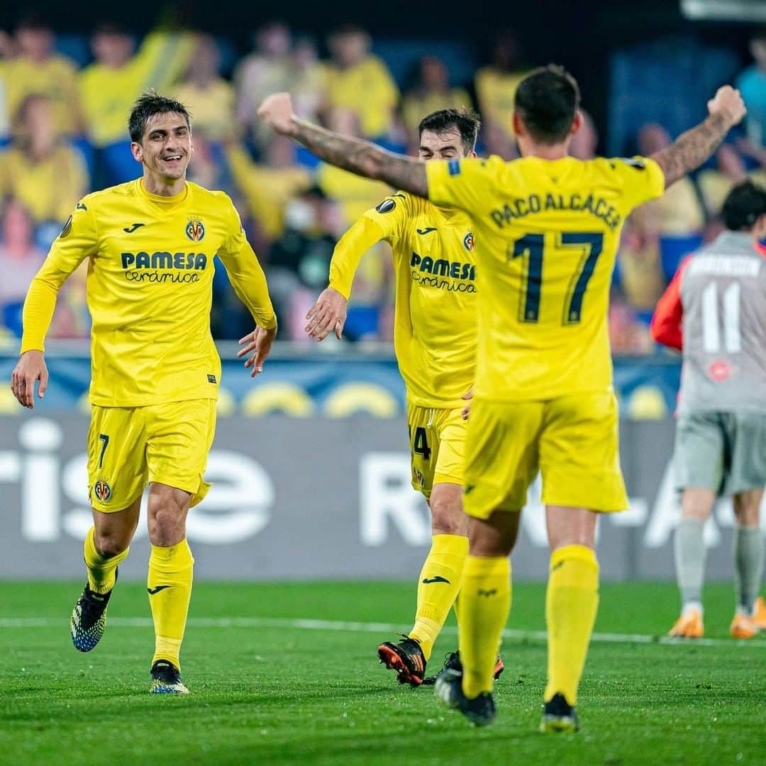 ビジャレアルCFのインスタグラム：「¡🔥 SEIS goles en sus últimos cinco partidos 🔥!  ⚽⚽⚽ @gerard_moreno ⚽⚽⚽  🔥 SIX goals in his last five games 🔥!  ⚽⚽⚽ @gerard_moreno ⚽⚽⚽  #Villarreal #futbol #soccer #football #europaleague #UEL」