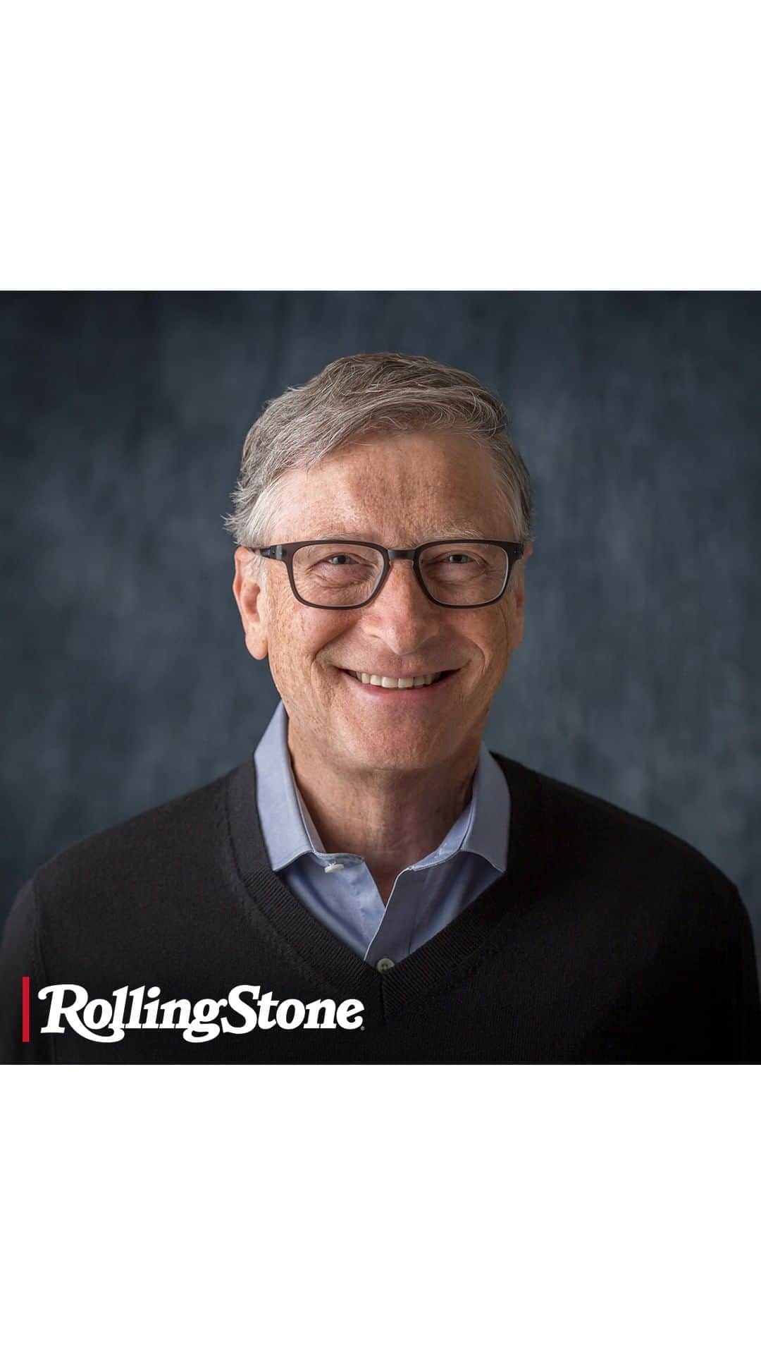 Rolling Stoneのインスタグラム：「Billionaire philanthropist Bill Gates on his new book, “How to Avoid a Climate Disaster,” the Covid conspiracy theories about him, and why he doubts our ability to get a net-zero energy grid by 2035.」