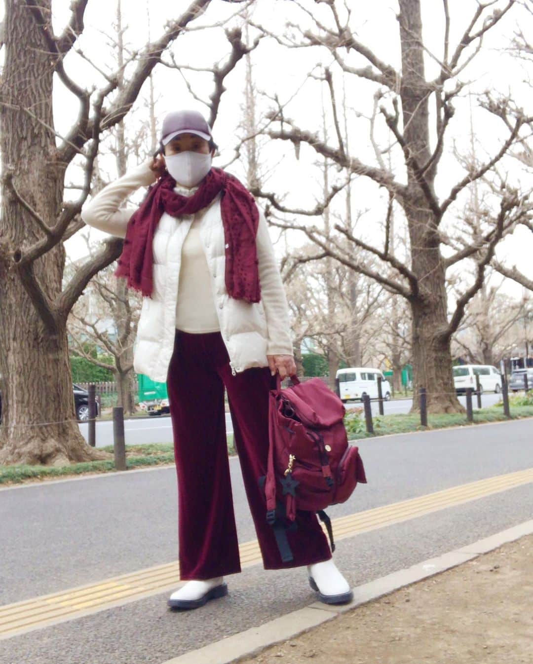 小川知子さんのインスタグラム写真 - (小川知子Instagram)「#絵画館通り #小川知子  久しぶりに青山通りを散策。  この絵画館通りは 何度となく撮影に来た所。  絵になる所です。 銀杏並木が有名。 枯れ木でも良いですね。  寒い日だったけど 歩くと汗が💦」2月26日 16時42分 - tomoko_ogawa_
