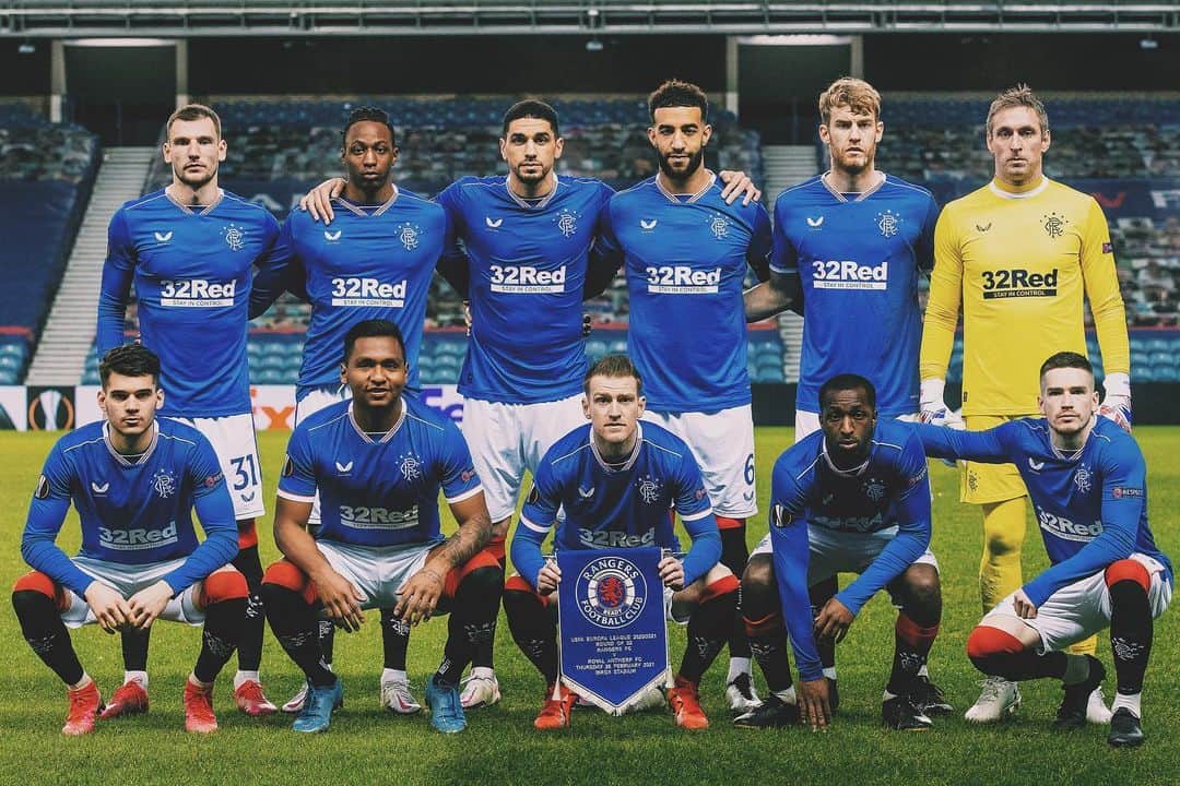 のインスタグラム：「Those European nights at Ibrox ✨what an amazing collective achievement 🔜 Round of 16!」