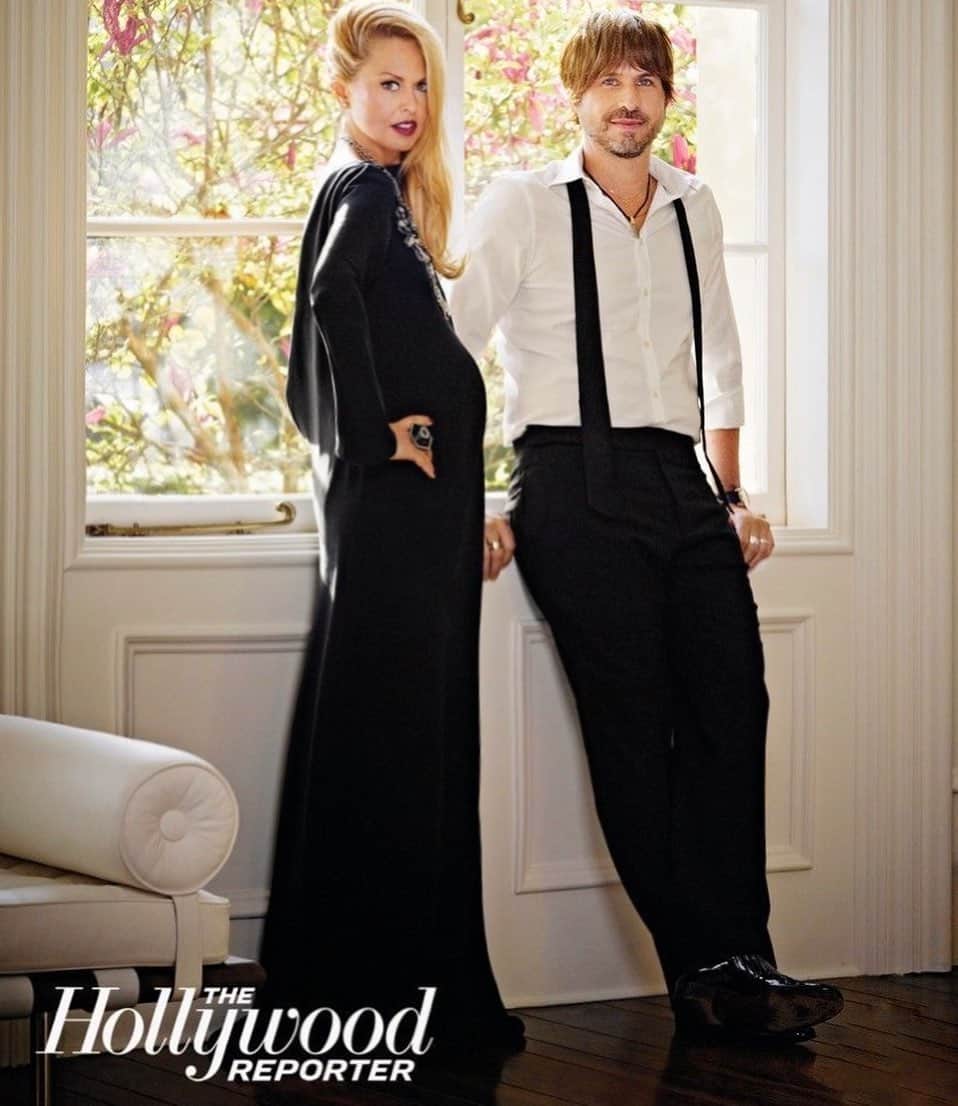 レイチェル・ゾーのインスタグラム：「#TBT to exactly 10 years ago a #bts shot of me and my ❤️ @rbermanus on set for my cover shoot for @hollywoodreporter “power stylist issue “ 9 months very pregnant with #Sky doing my last shoot before becoming a mother 🙏🏻❤️ 👼🏼 XoRZ」