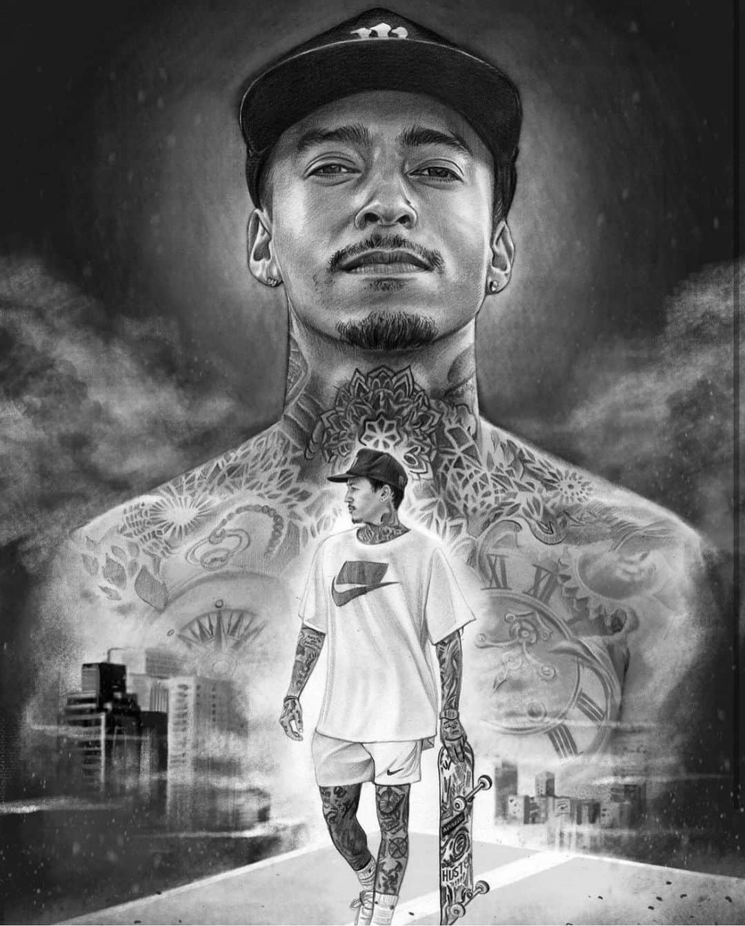 ナイジャ・ヒューストンのインスタグラム：「Thank youuu this is fire! @_hand_me_down_ 🙏🏽」