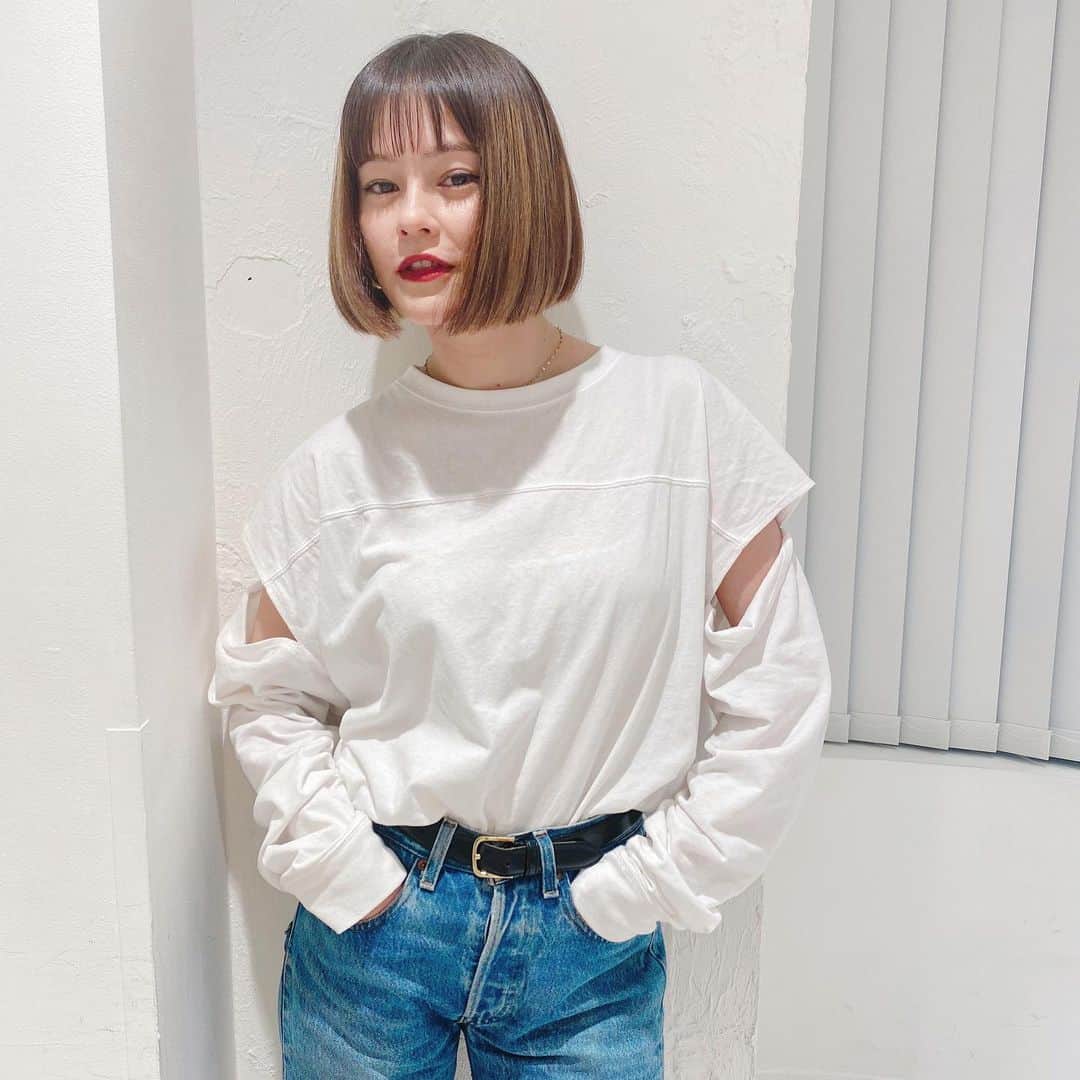 Sachiのインスタグラム：「Awesome girl @okss2121 🌞 Emma BOB !!! BiG LoVE✌🏻  #hair#tokyo#girl #shima_sachi」
