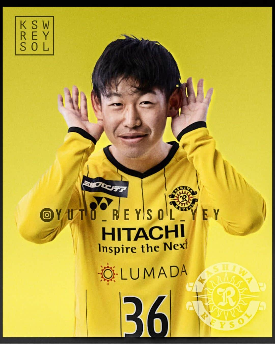 柏レイソルのインスタグラム：「👐👂👐  #フリーポーズチャレンジ﻿ #山田雄士 #柏レイソル #reysol﻿ #Jリーグ #jleague #2021のヒーローになれ @yuto_reysol_yey」