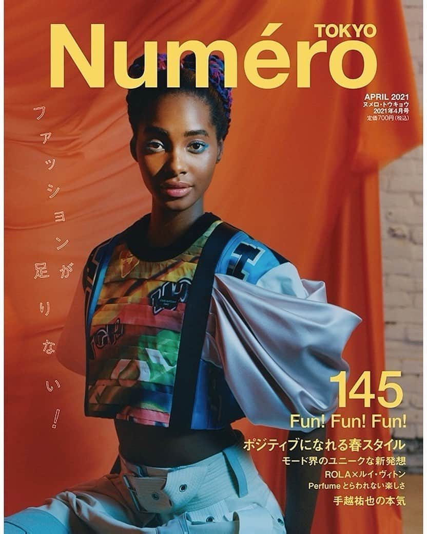 Numero TOKYOさんのインスタグラム写真 - (Numero TOKYOInstagram)「Numéro TOKYO April 2021 No.145﻿ Fun! Fun! Fun!「ファッションが足りない！」2月26日（金）発売！﻿ ﻿ Cover : Tami Williams wearing Louis Vuitton by Karen Collins for @numerotokyo ﻿ ﻿ Stylist : Daniel Edley﻿ Hair : Dennis Lanni﻿ Production : Dirty Pretty Production  Set Design : Eric Mestman Casting : Mark Aguilar  Make-up : Rie Omoto﻿ Cover Design : Takeshi Hamada﻿ Edit : Midori Oiwa﻿ ﻿ #numerotokyo #numerotokyo145 #FunFunFun #magazine #mode #fashion #art #culture #beauty #lifestyle #people #photo #tokyo」2月26日 12時24分 - numerotokyo