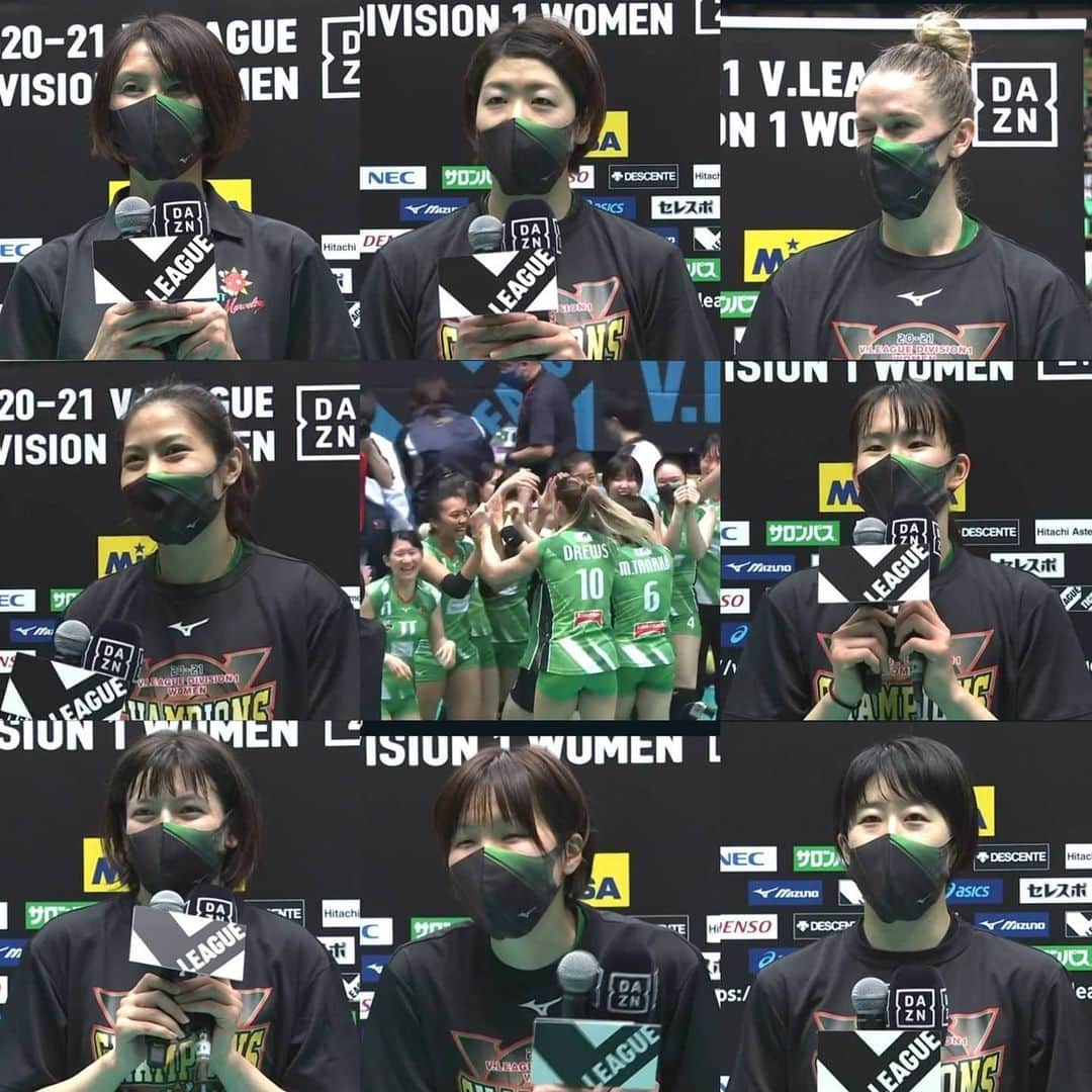 矢田部ゆかのインスタグラム：「V1女子ファイナル🏐✨ 🏆JT３−１東レ JTマーヴェラス2連覇達成🎉  JTの高い攻撃力とブロック、 そして強固なフロアディフェンス！ サブの選手を含めそれぞれの役割を全うする組織力が素晴らしかったです💪  レギュラーラウンドからリーグ22連勝の東レ。 選手たちの涙に胸が苦しくなったけど、 東レのバレーボールはいつも私達をワクワクさせてくれました。次こそは…掴んでほしいです🔥  #DAZN #Vリーグ #ファイナル #大田区総合体育館」