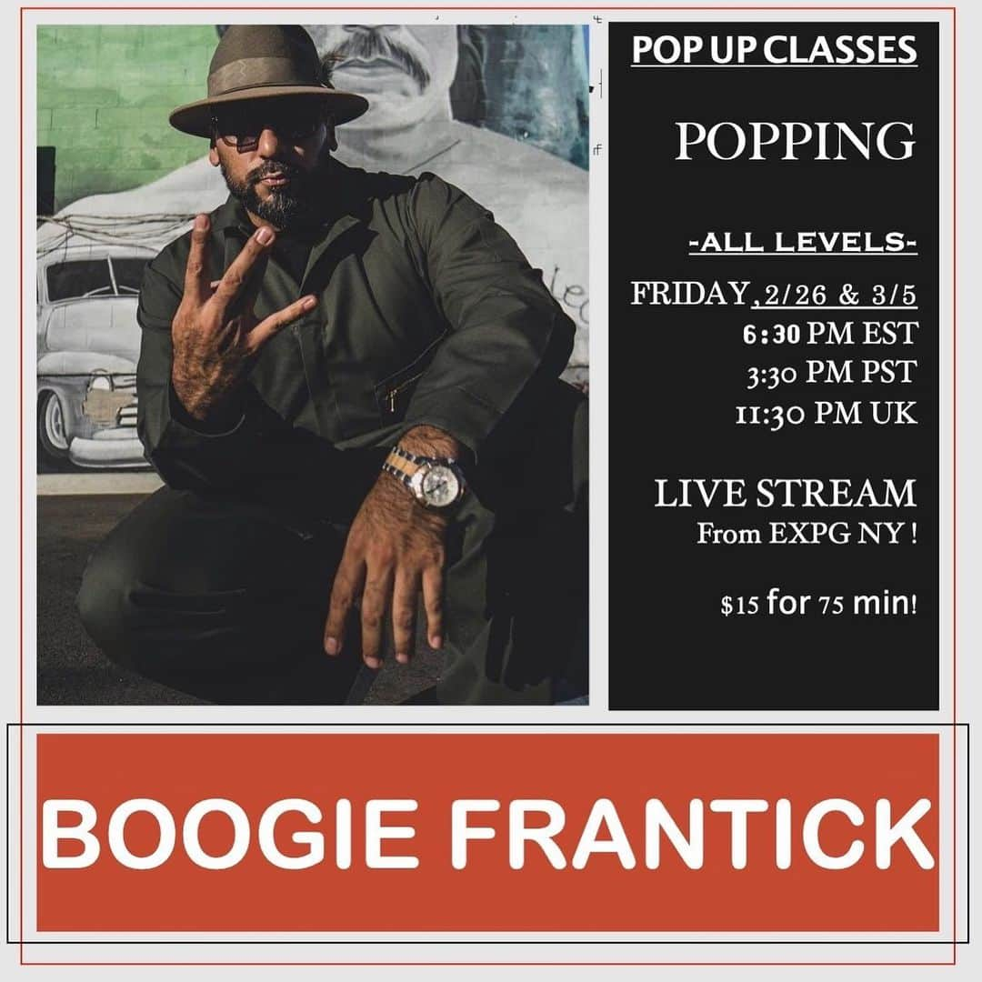 EXILE PROFESSIONAL GYMさんのインスタグラム写真 - (EXILE PROFESSIONAL GYMInstagram)「TOMORROW!!!  Friday 2/26 and 3/5 6:30 pm EST  Guess Who’s back....?YAAAS! The one and only @boogiefrantick is back!!!!😍😍🔥🔥🔥🔥🔥🔥🔥🔥🔥🔥🔥 You won’t wanna miss his class!! 😍😍😍😍 . 😍😍😍😍😍😍😍😍😍😍  . . 😍😍😍😍👏🏽👏🏽👏🏽👏🏽👏🏽👏🏽 . Registration is open !!! . How to book🎟 ➡️Sign in through MindBody (as usual) ➡️15 minutes prior to class, we will email you the private link to log into Zoom, so be sure to check your email! ➡️Classes will start on time, so make sure you pre register, have good wifi and plenty of space to safely dance! . . Zoom Tips🔥 📱If you plan to use your phone, download the Zoom app for the best experience. 🤫Please use the “mute” button when you are not speaking to prevent feedback. 💃You do not have to join displaying your video or audio, but we do encourage it so teachers can offer personalized feedback and adjustments. . 🔥🔥🔥🔥🔥🔥🔥🔥🔥 . #expgny #onlineclasses #newyork #dancestudio #danceclasses #dancers #newyork #onlinedanceclasses」2月26日 13時07分 - expg_studio_nyc