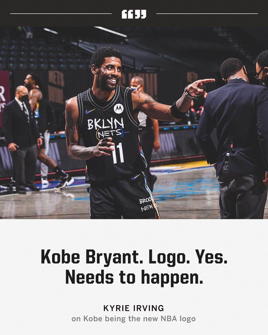 スポーツセンターさんのインスタグラム写真 - (スポーツセンターInstagram)「Kyrie believes Kobe should be the NBA logo.」2月26日 13時57分 - sportscenter
