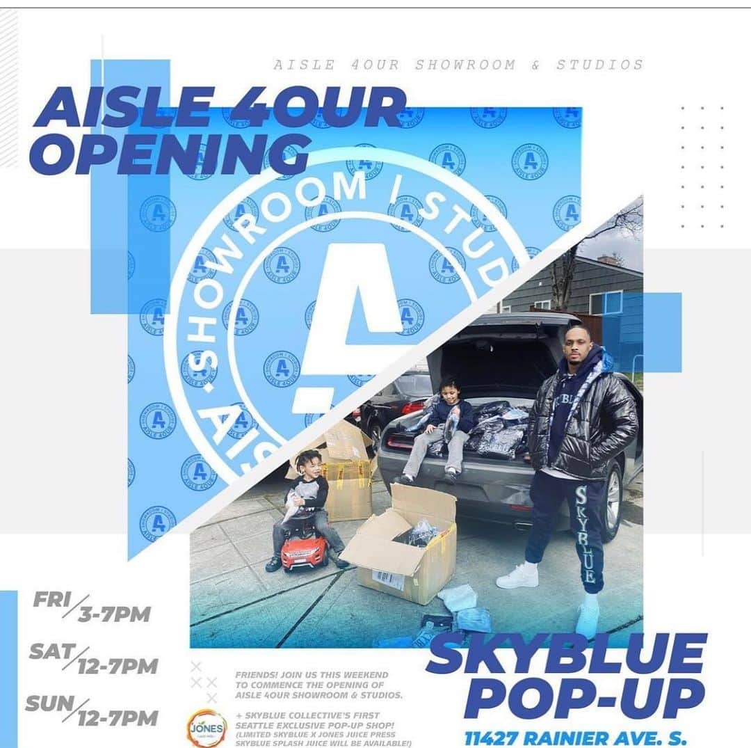 ネイト・ロビンソンのインスタグラム：「Somebody said @skybluecollective & @skyblueordie having a Pop up shop #Holdat」