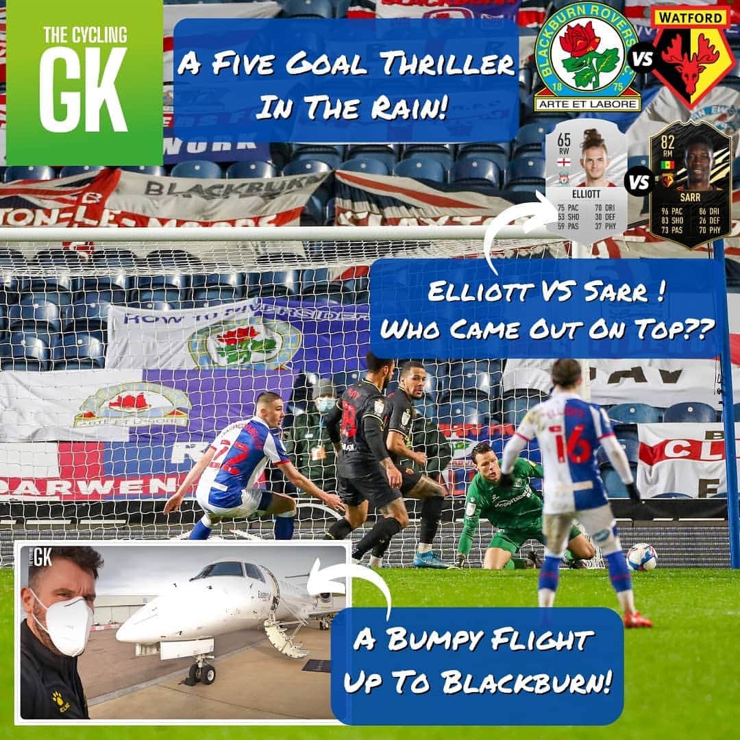 ベン・フォスターのインスタグラム：「⚫Away Days Now Live🟡  Bumper video for Blackburn Rovers away 🎥  ⚽️ Bumpy Flight Up North  ⚽️ Very Swish Hotel  ⚽️ Big Gym Sesh  ⚽️ FIFA - Sarr VS Elliott ⚽️ Goalfest   @thecyclinggk @thecyclinggk_tom  #blackburnrovers #watfordfc #eflchampionship #fifa21 #fifaultimateteam #fifa」
