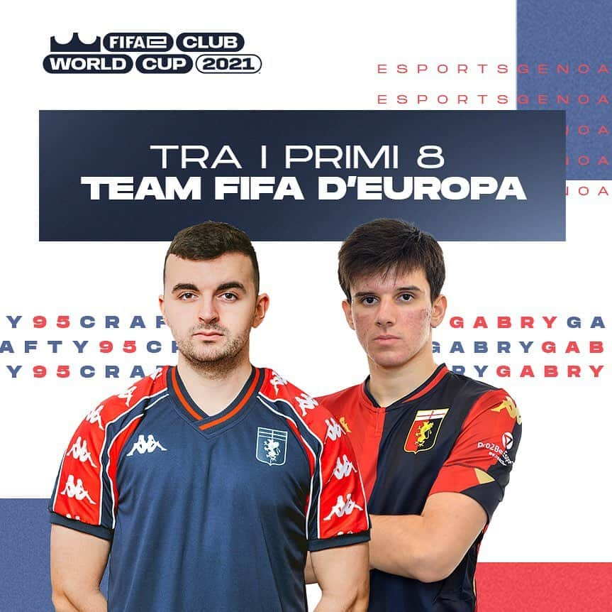 ジェノアCFCさんのインスタグラム写真 - (ジェノアCFCInstagram)「🎮👏 Il cammino del Genoa Esports alla #FIFAeClubWorldCup termina qui. Siamo tra i primi 8 team FIFA d’Europa!  ❤️💙 Grazie, @gabryfifa7 e Crafty @pro2besports, siamo orgogliosi di voi!」2月27日 2時29分 - genoacfc