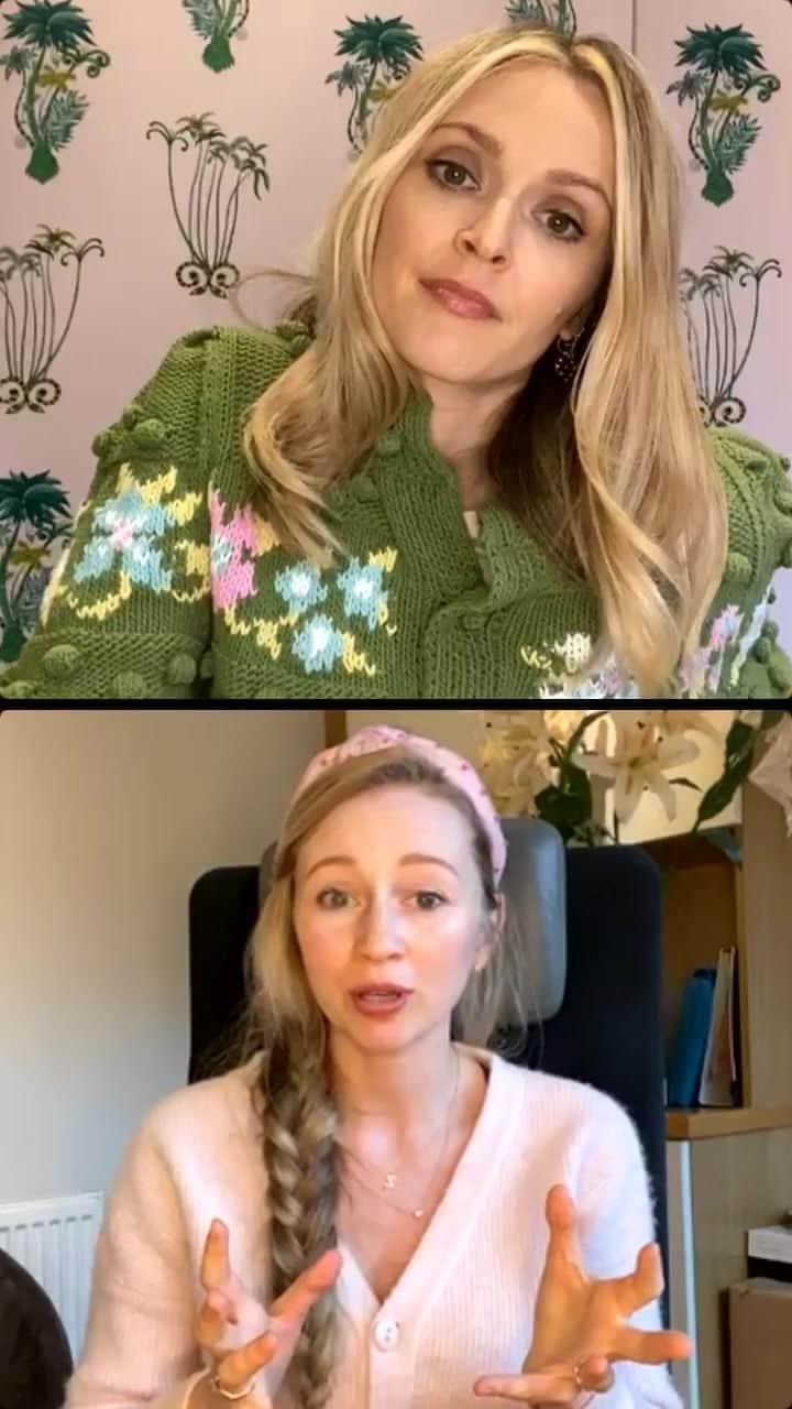 ファーン・コットンのインスタグラム：「A wee warning that we talk about eating disorders so if that might trigger you then you might not want to watch.  We talk about food confusion, how emotive the topic of food is, self love and I talk a little about my troubled relationship with food in my 20’s. I dont always find it easy to talk about food as it’s often a subject that people get judgemental around but I hope my honesty and @rhitrition wisdom tonight help in some way. Have a lovely weekend you lot ❤️」