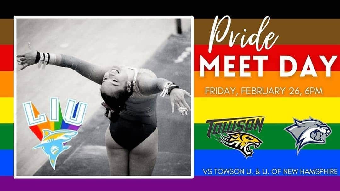 Inside Gymnasticsさんのインスタグラム写真 - (Inside GymnasticsInstagram)「❤🧡💛💚💙💜 Reposted from @liugymnastics It’s MEET DAY!! Today we will be back at home competing against Towson and UNH at 6pm EST. The link to the livestream is in our bio!  #FinsUp 💙💛」2月27日 2時40分 - insidegym
