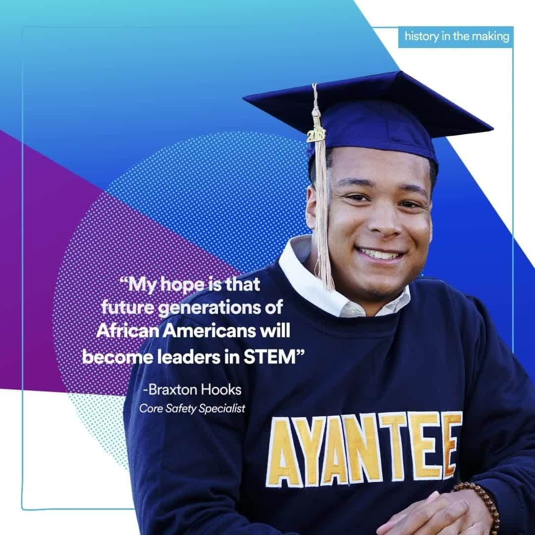 3M（スリーエム）のインスタグラム：「As an HBCU-alumni, graduating from NC A&T in 2018, Braxton is already thinking about generations after him. He’s paving the way, just as today’s leaders did for him, with a future-forward attitude that elevates us all. #LifeWith3M」