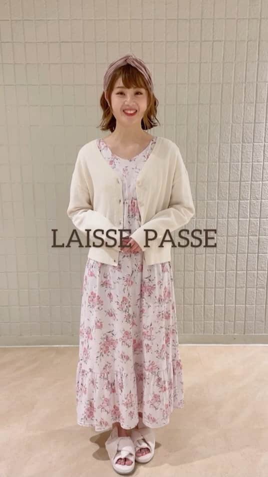 のインスタグラム：「LUMINE EST店staffより、3/5(Fri)より発売スタートのルームウェアラインより、ご予約人気のチューリップシリーズをご紹介します😊💕  staff身長160㎝、着用38サイズ  @laisse_lumine.staff  @laisse_taji   特集ページ↓ https://www.laissepasse.jp/sp/2021_roomwear/?apias_s_id=25817」