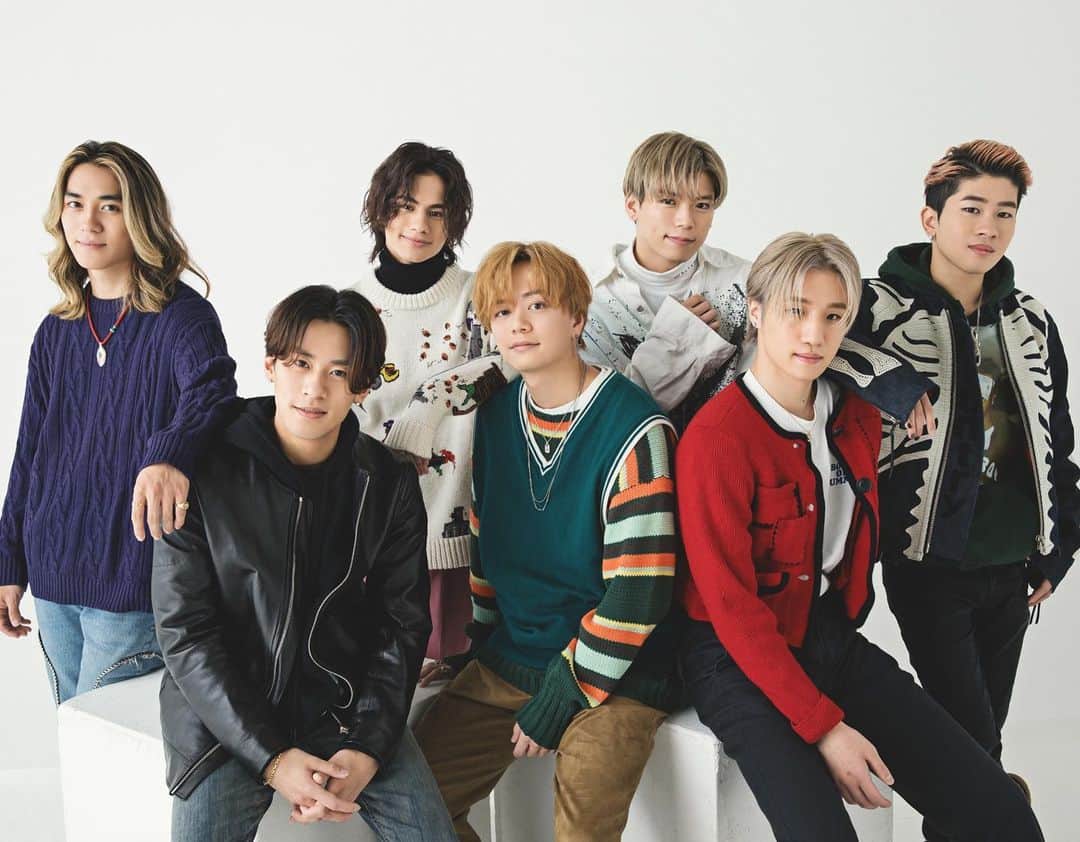 steady.のインスタグラム：「発売中のsteady.3月号には、BALLISTIK BOYZ from EXILE TRIBEさんが初登場❤️❤️❤️ 7人の仲良しショット、誌面でぜひチェックを～😉✨ #steady #雑誌ステディ #ballistikboyz」