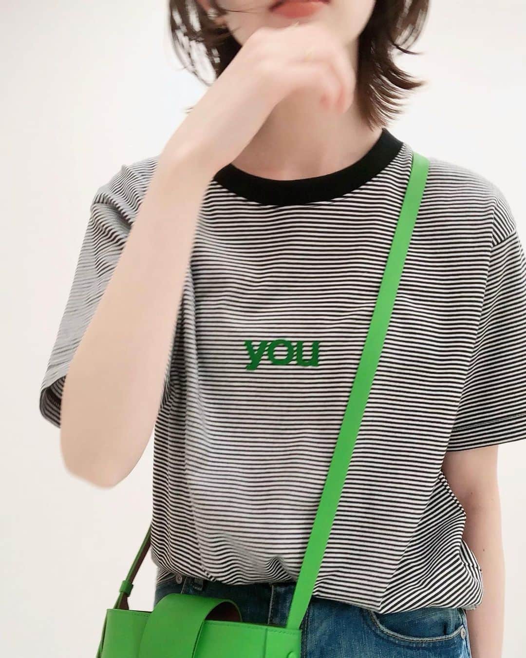 はれこのインスタグラム：「ゆー🤍💚🖤 . . #slobeiena #スローブイエナ #baycrews #ベイクルーズ #はれここれ買う」
