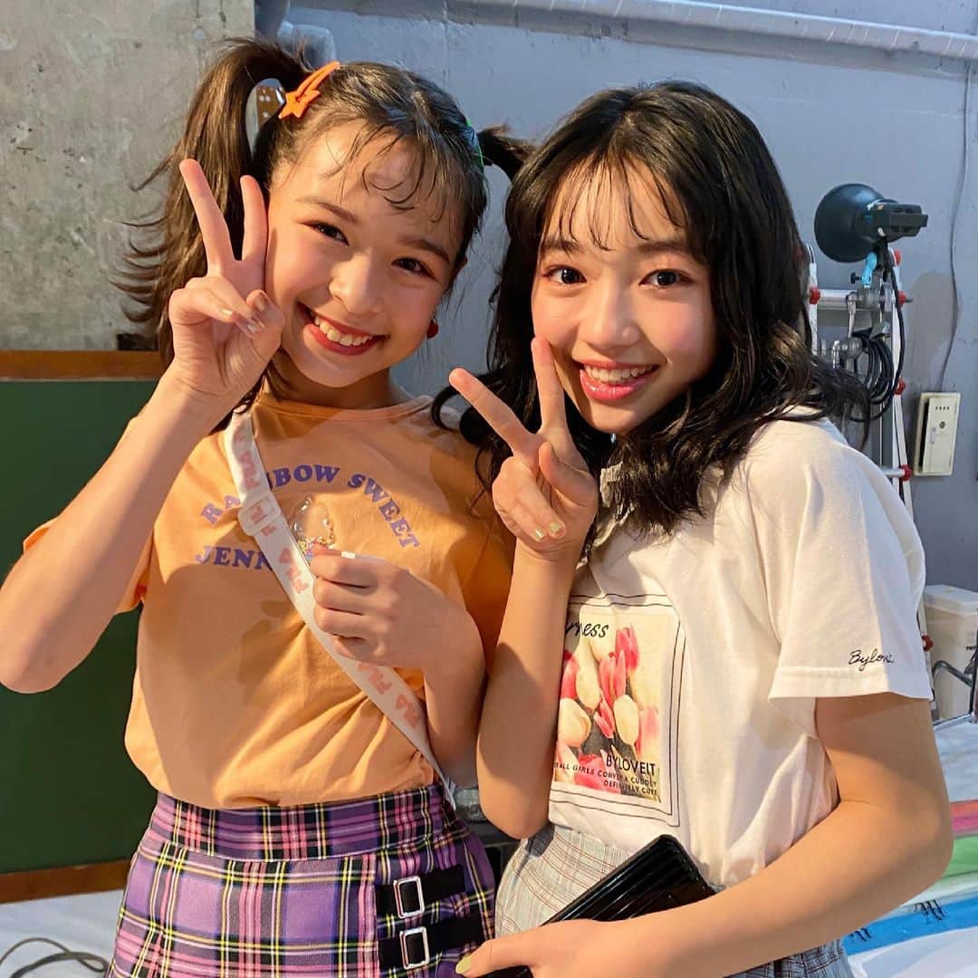 ニコ☆プチのインスタグラム：「♡♡♡ . ハルハとキノのハピフルコンビ🎉🥳 . #ニコプチ #プチモ #星名ハルハ #土屋希乃」