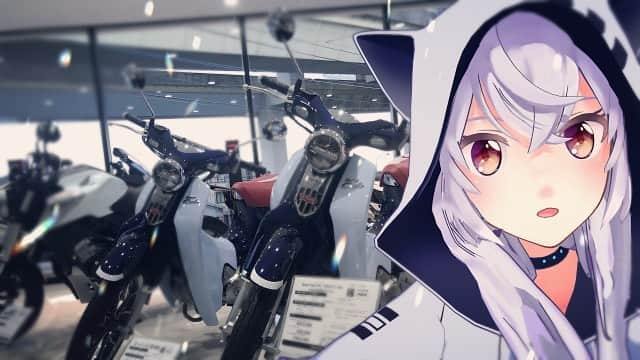 アズマリムさんのインスタグラム写真 - (アズマリムInstagram)「ホンダドリームに行ってきました🛵✨ 実物を見て、本当にこの子に乗れるか、じっくり考えたくて…！ 結果、絶対乗りたい！がんばるぞ！と思いました🐱  早く乗れるようになりたいな！ YouTubeで動画にもしますね🐈✨  #ホンダドリーム #honda #スーパーカブ #supercub #c125 #cub #supercub125 #カブスタグラム #バイク女子 #vtuber」2月26日 19時38分 - azuma_lim