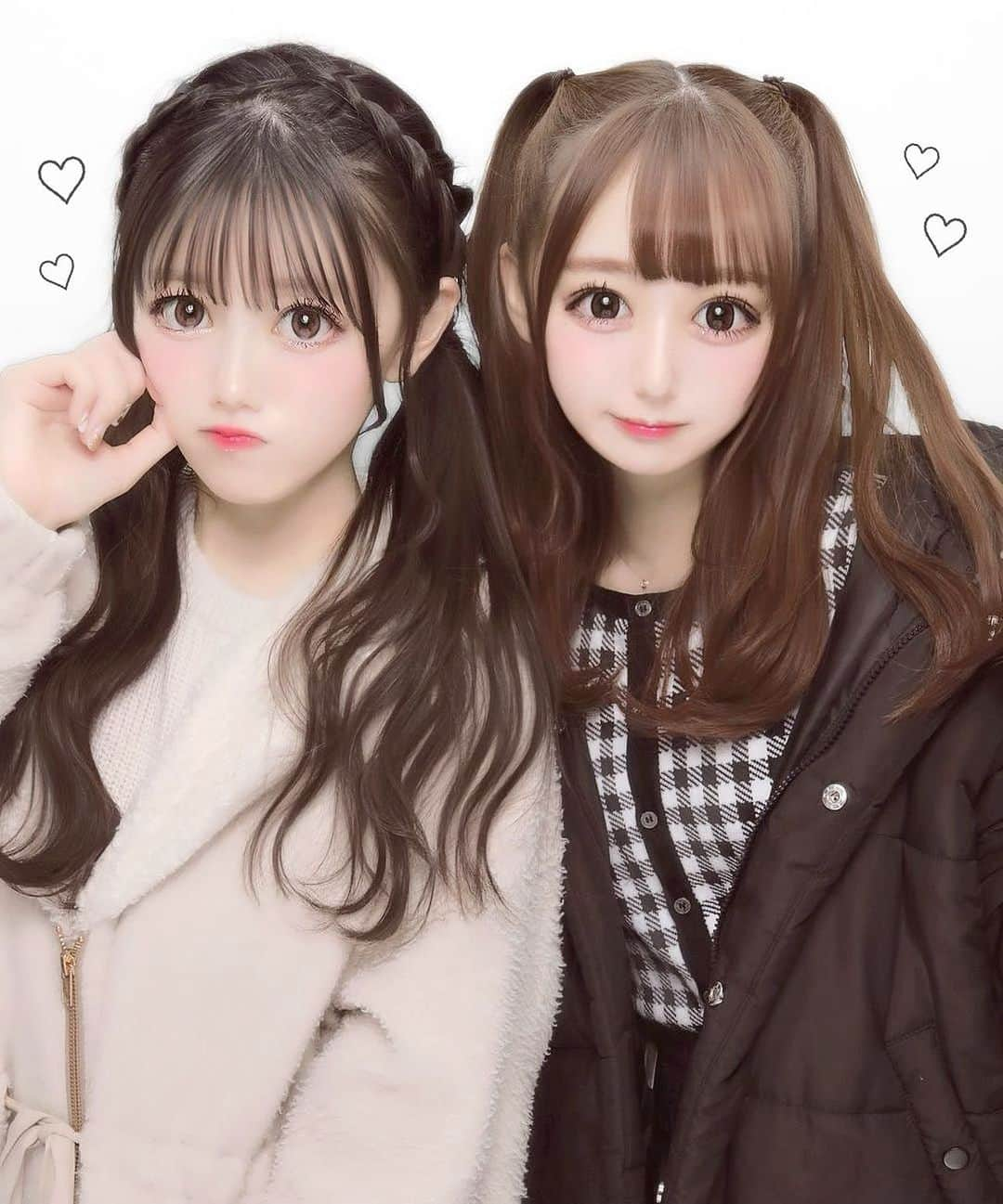 町田穂花のインスタグラム：「. . ほのゆめやよ .  #プリント倶楽部 #ぷりんと倶楽部 #プリクラ #ぷりくら #キャンスタ #candystudio #量産型 #量産型女子 #量産型ヲタク#黒コーデ #白コーデ」