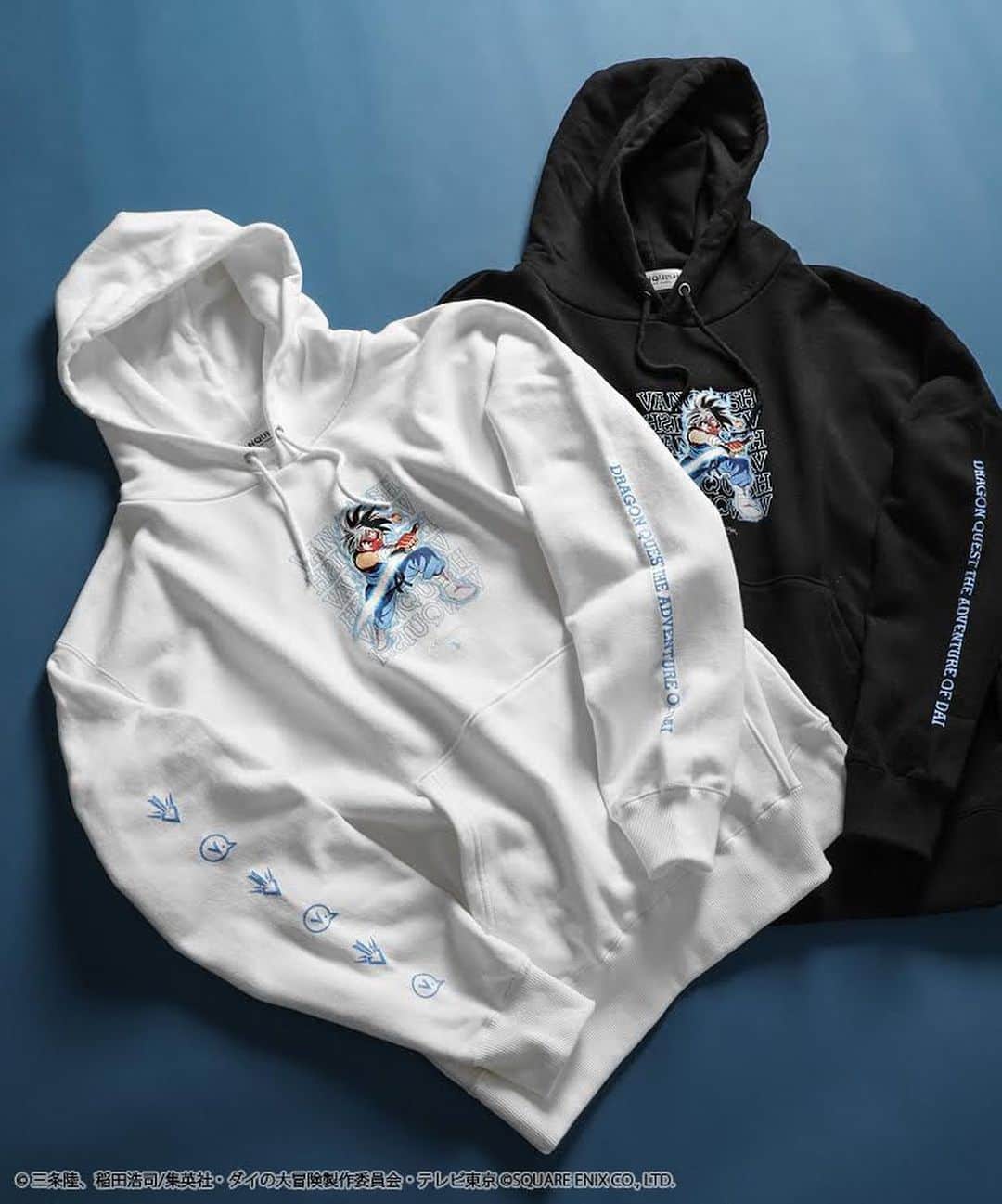 ヴァンキッシュのインスタグラム：「□ DRAGON QUEST The Adventure of Dai with VANQUISH DAI HOODIE[VGC1315] ¥ 9,900 (税込) Color: White / Black  Size: M / L ㅤㅤㅤㅤㅤㅤㅤㅤㅤㅤㅤㅤㅤ □ DRAGON QUEST The Adventure  of Dai with VANQUISH POPP HOODIE[VGC1316] ¥ 9,900 (税込) Color: White / Black  Size: M / L ㅤㅤㅤㅤㅤㅤㅤㅤㅤㅤㅤㅤㅤ □ DRAGON QUEST The Adventure of Dai with VANQUISH GOME HOODIE[VGC1318] ¥ 9,900 (税込) Color: White / Black  Size: M / L ㅤㅤㅤㅤㅤㅤㅤㅤㅤㅤㅤㅤㅤ □ DRAGON QUEST The Adventure of Dai with VANQUISH GOME CAP[VAC1253] ¥ 4,400 (税込) Color: WhitBlack  Size: M / L ㅤㅤㅤㅤㅤㅤㅤㅤㅤㅤㅤㅤㅤ □ DRAGON QUEST The Adventure of Dai with VANQUISH MYST-VEARN HOODIE[VGC1317] ¥ 9,900 (税込) Color: White / Black  Size: M / L ㅤㅤㅤㅤㅤㅤㅤㅤㅤㅤㅤㅤㅤ Shop link bio！ ——————————————— ‪#VANQUISH #vanquishjp」