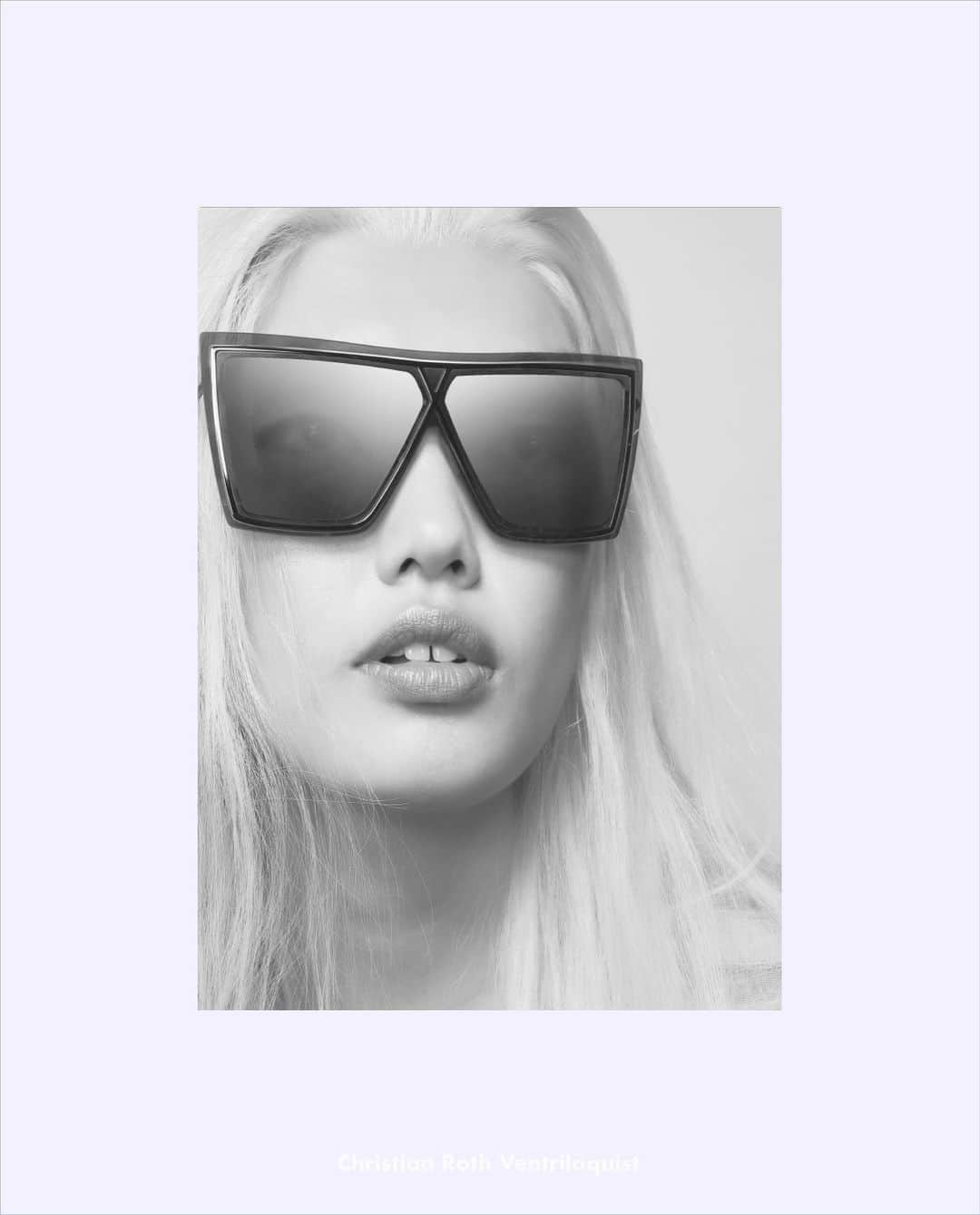 クリスチャンロスのインスタグラム：「Ventriloquist by Christian Roth . . . . . . . . . #handmade #metalsunglasses #shieldsunglasses #futuristicsunglasses  #blacksunglasses  #christianroth #christianrotheyewear  #opticalaffairs #edCFDA」